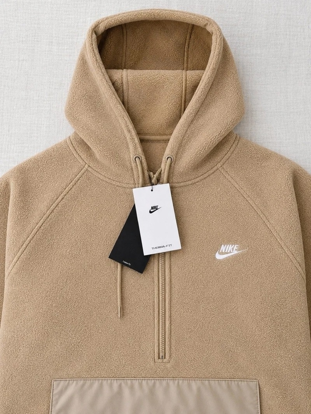 New Nike Mens Club Hoodie 1/2 Zip Sweatshirt Fleece PulloverTherma Fit HN1439 XL